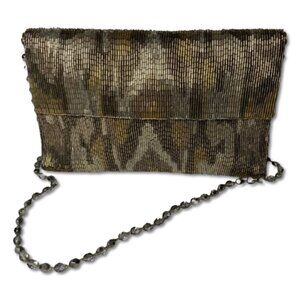Moyna Bronze Beaded Purse
